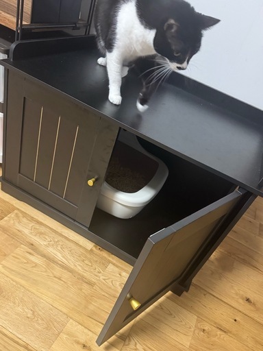 新品！猫トイレ収納家具