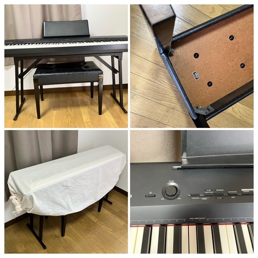 【すぐ弾けるセット】カシオ 電子ピアノ Privia PX-160（椅子・スタンド付）