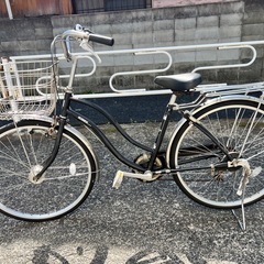 中古自転車　オートライト　6段ギア　26インチ　ママチャリ　リペアボックスの画像