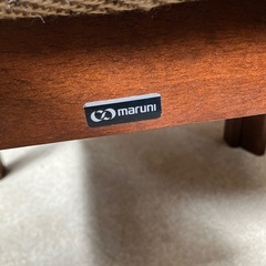 ☆値下げ☆イ2601-305 maruni ダイニングテーブルセット 椅子4脚付き ※バラ売り不可 キズ汚れ有りの画像