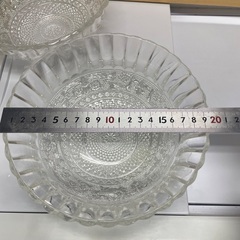 ガラス皿2枚セットの画像