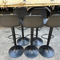 黒のバースツール 5脚セット直接取引きのみの画像
