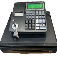 CASIO カシオ 電子レジスター TE-300 ホワイト ドロワーキー不足 通電確認済の画像