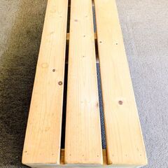 【0円】木製踏み台（ロング）まだ使えます／早い方優先の画像