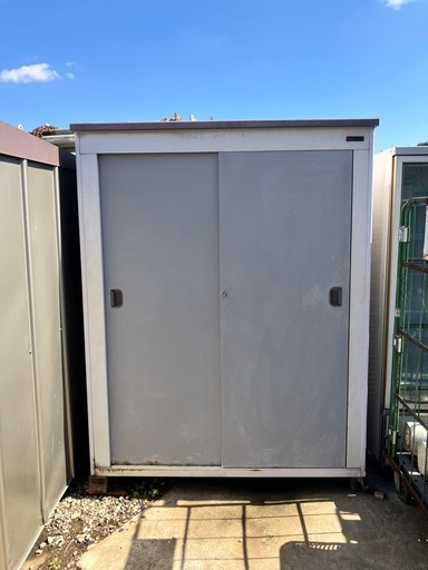 物置　収納庫　1600×750×H2000  倉庫スチールボックス