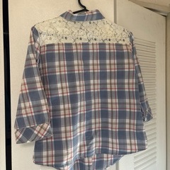 チェックシャツ Mの画像