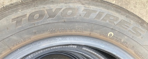 【お取引決まりました】TOYO TIRES 185/60R15 25年製 夏タイヤ