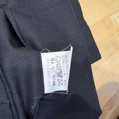 メンズスラックス2本セット 黒系 ビジネスパンツの画像