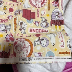 スヌーピー宇宙テーマ　新生活に　ハギレ　新品　102 × 110センチの画像
