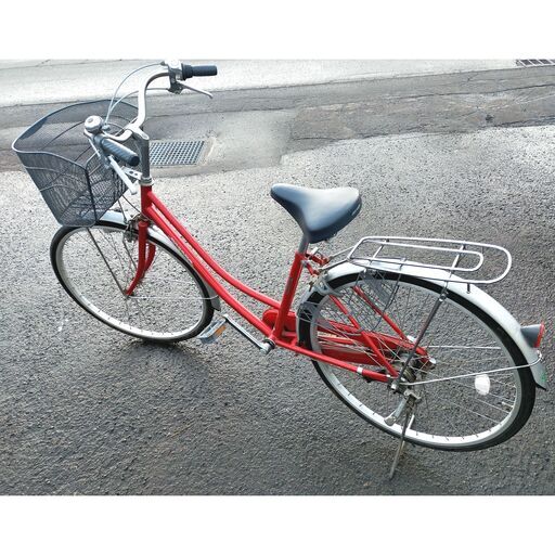 丸石サイクル シティサイクル 26インチ 3段切り替え MARUISHI ESCORT ダイナモライト カゴ付き ママチャリ 自転車