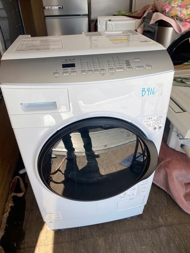 NO B916?福岡市内配送設置無料✨?洗濯乾燥機 ドラム式 8kg 乾燥4kg 左開き 温水洗浄 節水 お手入れ簡単 ファイブセンシ