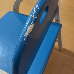 キッズチェア　ブルー　豆椅子の画像