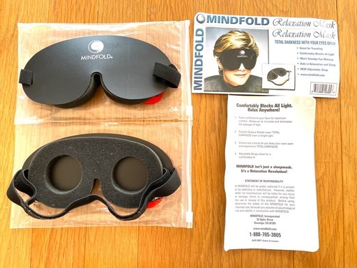 MIND FOLDの瞑想用アイマスク2つセット
