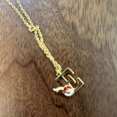 未使用、ポケモンネックレスイーブイイニシャルEネックレスの画像