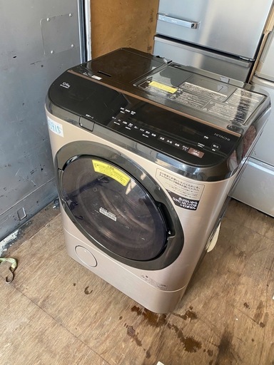 NO B918?福岡市内配送設置無料✨?日立 ドラム式洗濯乾燥機 洗濯12kg/乾燥7kg ステンレスシャンパン ビッグドラム BD-