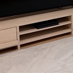 メープル調テレビ台（180cm）収納付きの画像