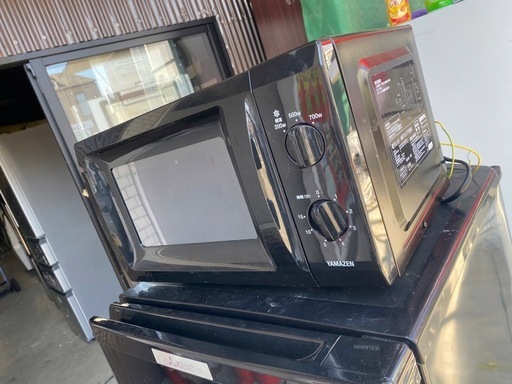 [山善] 電子レンジ 単機能 ひとり暮らし 西日本 60Hz ブラック 17L 小型 MRT-S177(B)6 2023年