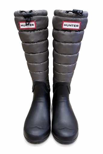 HUNTER TI093 ロングブーツ カーキ×ブラック