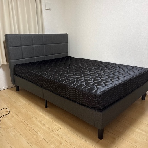 【美品】使用期間５ヶ月ダブルベッド（定価7万）