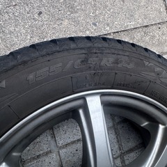 冬タイヤ ホイール付き155/65R14 の画像
