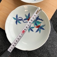 十三代今泉今右衛門（人間国宝）花柄の皿 4枚セット 16cm 2+2の画像