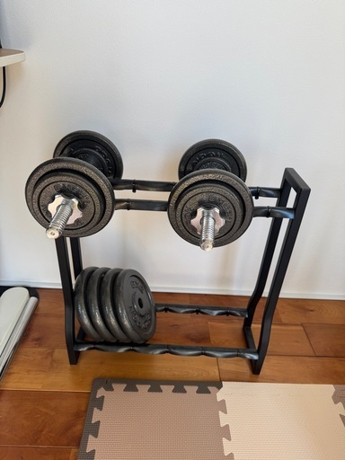 【ダンベルラック付き・極美品】PROIRON ダンベル可変式 40kg