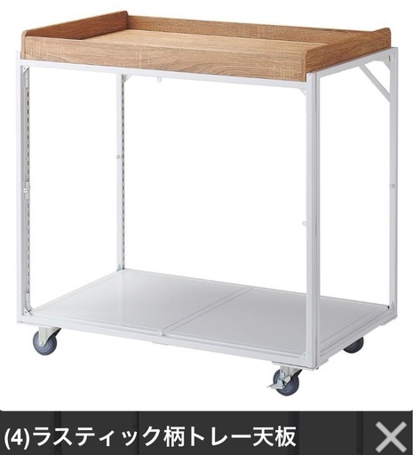 【美品】ストアエクスプレス 新型箱マルシェワゴン 90cm（シェルフ付き）単品