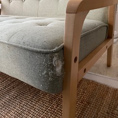 【無料・3/20迄】ニトリ2人掛けソファ(ルッキ2) エレベーター有の画像