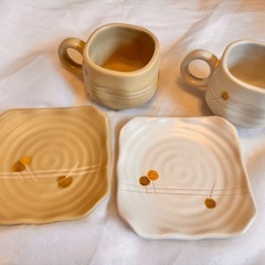 コーヒー　カップ　ソーサー　2客の画像