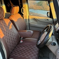 長い車検付き‼️n-box Bluetooth ナビ　シートカバー　前後ドラレコ　バックカメラの画像