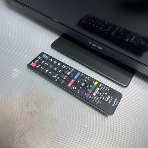 中古品 SHARP 24インチ 液晶テレビ 2T-C24DE 2024年 リモコン付属 