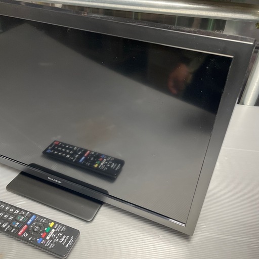 中古品 SHARP 24インチ 液晶テレビ 2T-C24DE 2024年 リモコン付属 