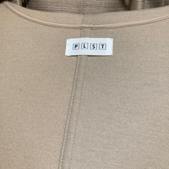 PLSTプラステ　フーデッドコーディガン　カーディガン　サイズM ベージュの画像