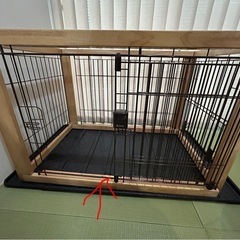 (中古)リッチェル・木製伸縮ペットケージ　ペットサークルの画像