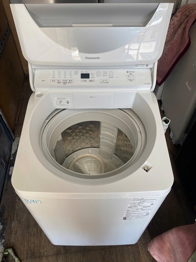 NO B917?福岡市内配送設置無料✨?全自動洗濯機 ホワイト NA-FA80H8-W 