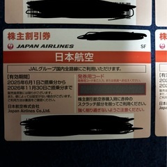 JAL株主割引券4枚の画像