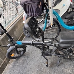 折りたたみ電動自転車 バッテリー良好 充電器付き すぐ乗れますの画像
