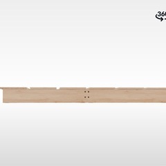 LOWYA セミダブルベッドフレーム　シャビーナチュラルの画像