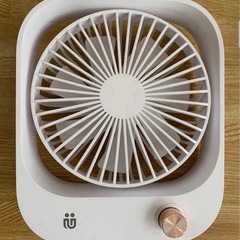 USB給電式値下げなし  卓上扇風機 ホワイト ME-FN03の画像