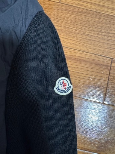 【美品】MONCLER ニットジャケット L レディース モンクレール ダウンジャケット