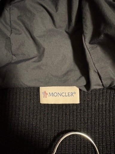 【美品】MONCLER ニットジャケット L レディース モンクレール ダウンジャケット