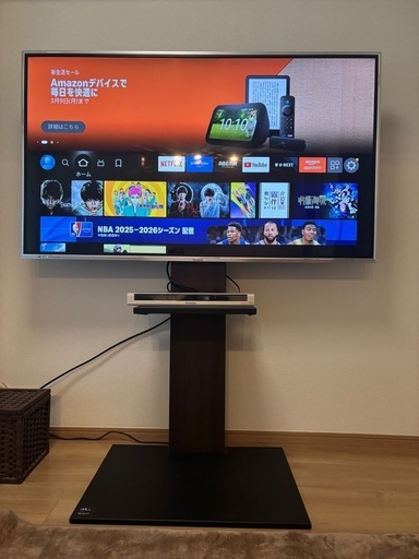 Panasonic 60インチテレビ　Blu-ray録画　テレビスタンド付