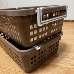 積み重ね式収納ケース大2個セットの画像