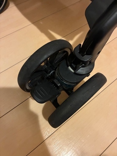 美品】コンビ スゴカル α エッグショックAWグレージュ＋新品ディズニーレインカバー付き