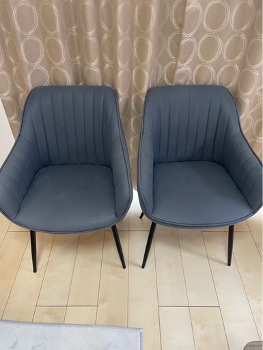 【美品/セット販売可】ダイニングテーブル＆チェア2脚セット（使用1年）