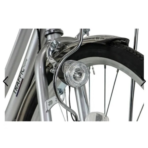 （取引中）自転車 26インチ 変速6段階 ステンレス  ほぼ新品 高機能 ローラーブレーキ 大きなカゴ オートライト ⚠