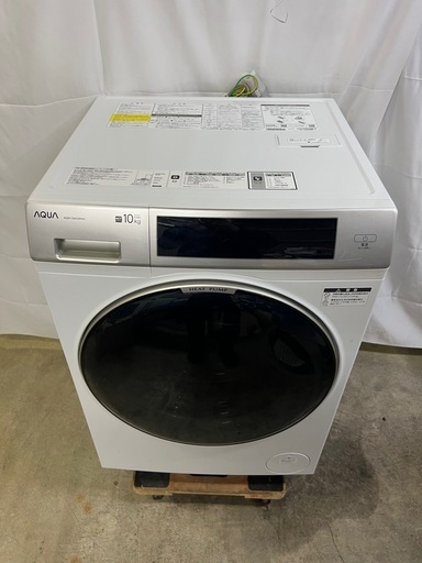 【成約済み】【12ヶ月保証】AQUAドラム式洗濯機 AQW-DM10R 2024年 洗濯10kg 乾燥5kg