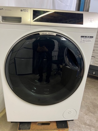【成約済み】【12ヶ月保証】AQUAドラム式洗濯機 AQW-DM10R 2024年 洗濯10kg 乾燥5kg