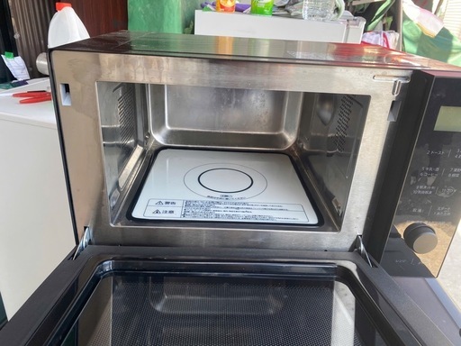 アイリスオーヤマ オーブンレンジ 18L フラットテーブル ヘルツフリー 全国対応 レンジ~600W オーブン~200℃ 自動メニュー11種 トースト 2024年AMO-F1811-B