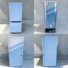 Hisense 冷凍冷蔵庫 HR-D15C 150L 2018年製 ホワイト 動作品 家財便対応の画像